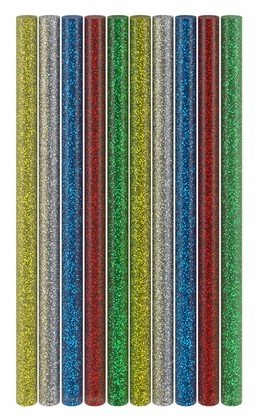 GOOBAY ράβδοι σιλικόνης 77855, Φ11mm x 200mm, glitter διάφορα χρώματα, 10τμχ
