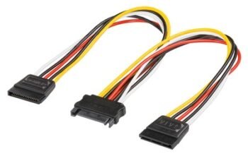 GOOBAY καλώδιο SATA αρσενικό σε 2x SATA θηλυκό 95114, 0.2m