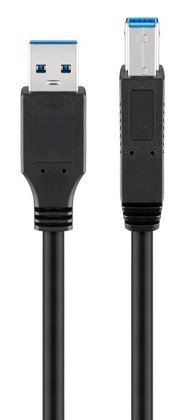 GOOBAY καλώδιο USB 3.0 σε USB Type B 95722, 0.5m, 5Gbps, μαύρο
