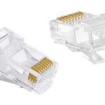POWERTECH βύσμα RJ45 CAB-N447, ανοιχτού τύπου, Cat 6/6a UTP, διάφανο, 50τμχ