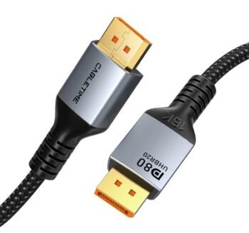 CABLETIME καλώδιο DisplayPort 2.1 CT-DP16K, VESA Certified, 16K/60Hz, 80 Gbps, 2m, μαύρο