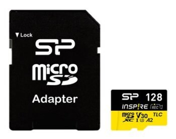 SILICON POWER κάρτα μνήμης microSDXC Inspire, 128GB, UHS-I U3 A1 V30