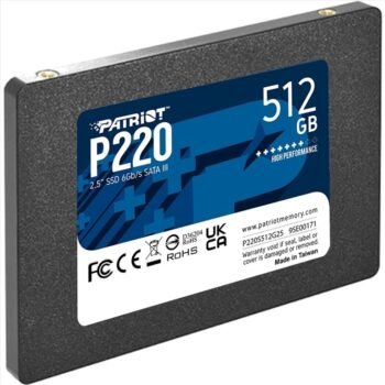 Patriot P220 512GB SATA III 2.5" Black (P220S512G25)