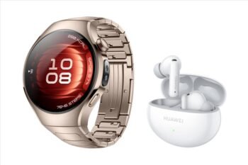 Huawei Watch 5 42mm Sand Gold Titanium + Huawei FreeBuds 6i White (55020EWCBNDL)