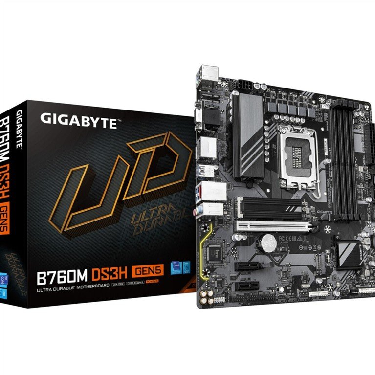 Gigabyte B760M DS3H GEN5 Motherboard Micro ATX Intel 1700 Socket