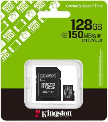 Kingston Canvas Select Plus microSDXC 128GB Class 10 (SDCS3/128GB)