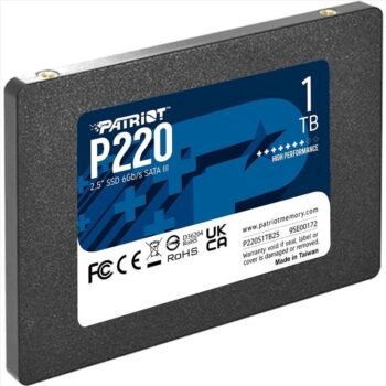 Patriot P220 1000GB SATA III 2.5" Black (P220S1TB25)