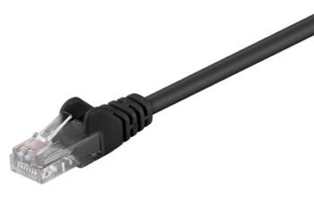 GΟOBAY καλώδιο δικτύου 68649, CAT 5e U/UTP, CCA, PVC, 3m, μαύρο