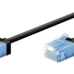 GOOBAY καλώδιο δικτύου 74233, CAT 6A U/UTP, ultra slim, copper, 500MHz, 1m, μαύρο