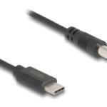 DELOCK καλώδιο USB-C σε DC 5.5 x 2.1mm 85397, 1m, μαύρο
