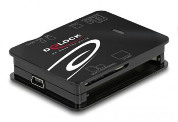 DELOCK card reader 91007 για Micro SD/SD/CF/MS/xD/M2, μαύρο