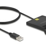 DELOCK card reader 91724 για smart card, USB σύνδεση, 480Mbps, μαύρο