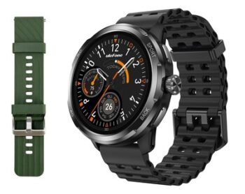 ULEFONE smartwatch Armor Watch Pro, 2x λουράκια, heart rate, 1.50" AMOLED, GPS, 5 ΑΤΜ/IP68/IP69K/MIL-STD-810H, μαύρο