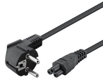 POWERTECH καλώδιο τροφοδοσίας CAB-P027, CCA, 3x 0.75mm, 1.5m, μαύρο