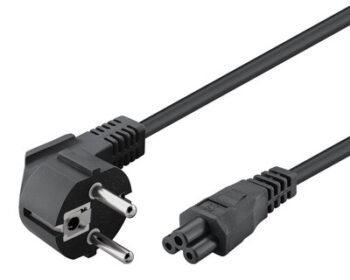 POWERTECH καλώδιο τροφοδοσίας CAB-P029, 3x 0.30mm, 1.5m, μαύρο, 10τμχ