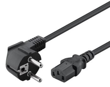 POWERTECH καλώδιο τροφοδοσίας CAB-P031, 3x 1mm², 3m, μαύρο