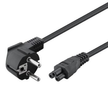 POWERTECH καλώδιο τροφοδοσίας CAB-P035, copper, 3x 0.5mm, 1.5m, μαύρο