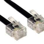 POWERTECH καλώδιο τηλεφώνου RJ11 6P4C CAB-T012, 20m, μαύρο