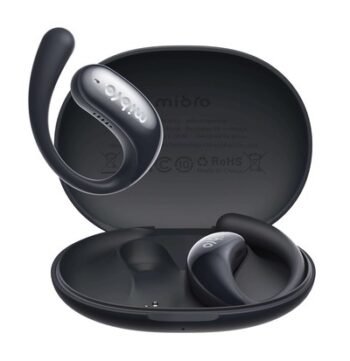 MIBRO earphones με θήκη φόρτισης OpenEar, OWS, ENC, 45/400mAh, μαύρα