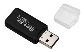 POWERTECH mini card reader PT-893, Micro SD card, μαύρος
