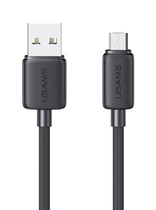 USAMS καλώδιο micro USB σε USB US-SJ690, 2A, 480Mbps, 1m, μαύρο