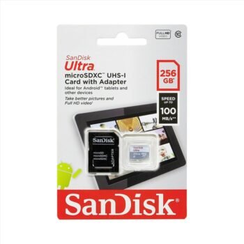 Sandisk Ultra microSDXC 256GB Class 10 U1 UHS-I With Adapter