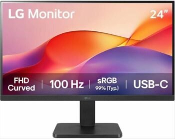LG 24U421A-B VA HDR Curved Monitor 24" FHD 1920x1080 5ms GTG