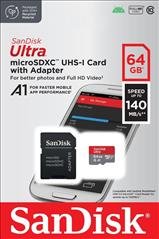 Sandisk Ultra microSDXC 64GB Class 10 UHS-I A1 (SDSQUAB-064G-GN6MA)