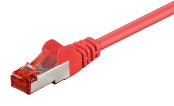 GOOBAY καλώδιο δικτύου 93214, CAT 6 S/FTP, copper, 250MHz, 0.25m, κόκκινο
