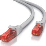 POWERTECH καλώδιο δικτύου CAB-N265 Cat 6 U/UTP, copper 24AWG, 25cm, γκρι