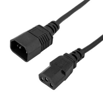 POWERTECH καλώδιο προέκτασης τροφοδοσίας CAB-P053, 3x 0.75mm², copper, 1.5m, μαύρο