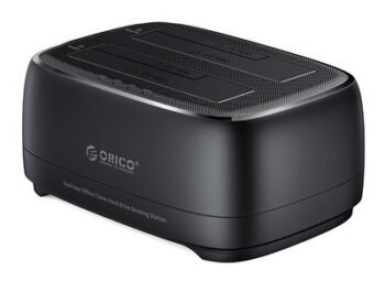 ORICO docking station για 2.5" ή 3.5" SATA HDD/SSD DD28U3-C, 2 θέσεων, 5Gbps, clone function, μαύρο