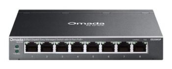 TP-LINK easy managed switch ES208GP, 8x Gigabit θύρες, PoE+, V1.0