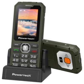 POWERTECH κινητό τηλέφωνο Sentry Armor, dual SIM, πλήκτρο SOS, 4G, IP67, χακί