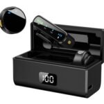 UPTECH ασύρματα μικρόφωνα UPW-M9MAX με θήκη φόρτισης, USB-C, 2.4GHz, μαύρο