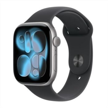 Apple Watch Series 11 46mm Space Gray Aluminium, Black Sport Band S/M (MEV04)