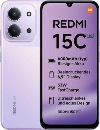 Xiaomi Redmi 15C 5G NFC 4/256GB Purple EU