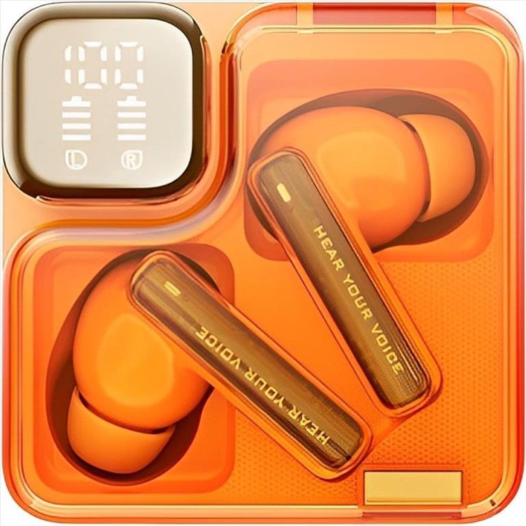 QCY MeloBuds Neo - TWS BT Earbuds with LED Display Orange EU