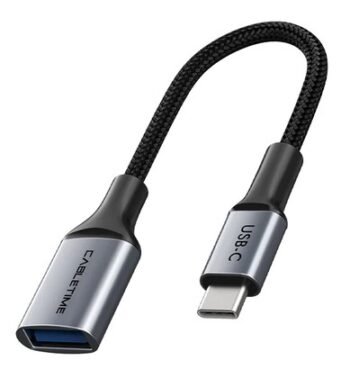 CABLETIME αντάπτορας USB-C σε USB CT-CMAF3.0, 5Gbps, γκρι
