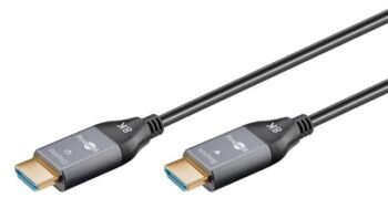 GOOBAY καλώδιο HDMI 2.1 65558 με Ethernet, 8K/60Hz, 48 Gbps, 10m, μαύρο