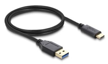 DELOCK καλώδιο USB-C σε USB 83870, 10Gbps, 1m, μαύρο