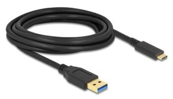 DELOCK καλώδιο USB-C σε USB 84006, 10Gbps, 3m, μαύρο