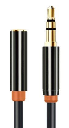 CABLETIME καλώδιο προέκτασης ήχου 3.5mm CT-AV311-P11FG, gold plated, 3m, μαύρο