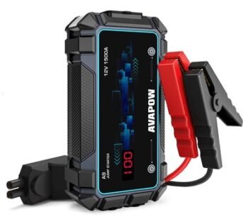 AVAPOW εκκινητής μπαταρίας αυτοκινήτου A9 με φακό, 12V/2500A, 8000mAh