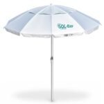 BRUNO ομπρέλα παραλίας αλουμινίου SOL-BAY BRN-0286, 2m, UPF 50+, σκελετός Fiberglass, ρυθμιζόμενη