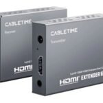 CABLETIME HDMI video extender CT-HEHD-FG60 μέσω καλωδίου RJ45, 1080p/60Hz, έως 60m