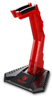 SADES επιτραπέζια βάση ακουστικών Wolfbone, κόκκινη