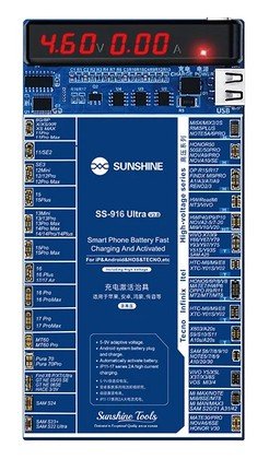 SUNSHINE tester μπαταριών SS-916 Ultra για Apple & Android smartphone, V3.0