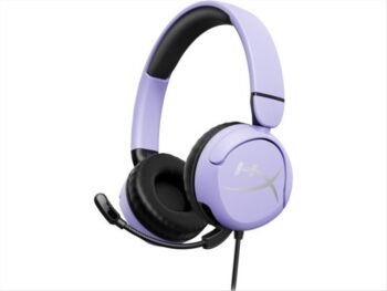 HyperX Cloud Mini On Ear Gaming Headset Wired 3.5mm for Switch/PC/PS4/PS5/XBOX Lavender (7G8F5AA)