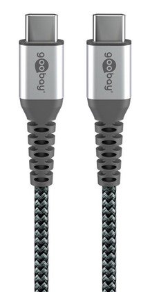 GOOBAY καλώδιο USB-C 49301, 60W, 480Mbps, 0.50m, μαύρο